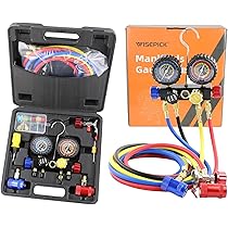 Amazon.co.jp: R1234yf R134a マニホールドゲージセット 4バルブ